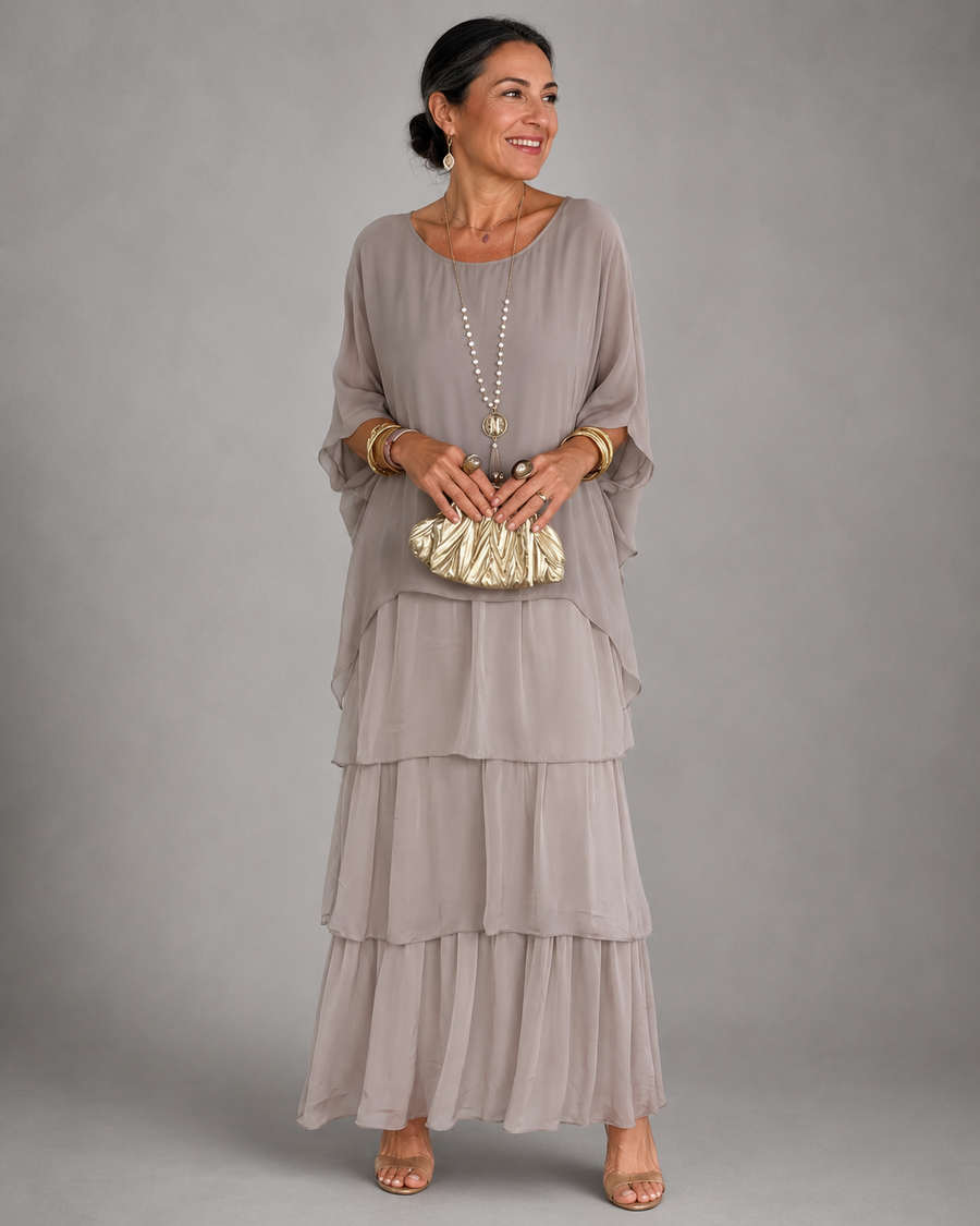 Heaven™ | Elegant Flowing Tummy Flattering Maxi Dress