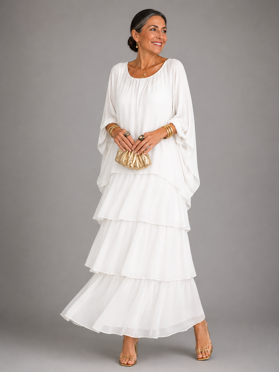 Heaven™ | Elegant Flowing Tummy Flattering Maxi Dress