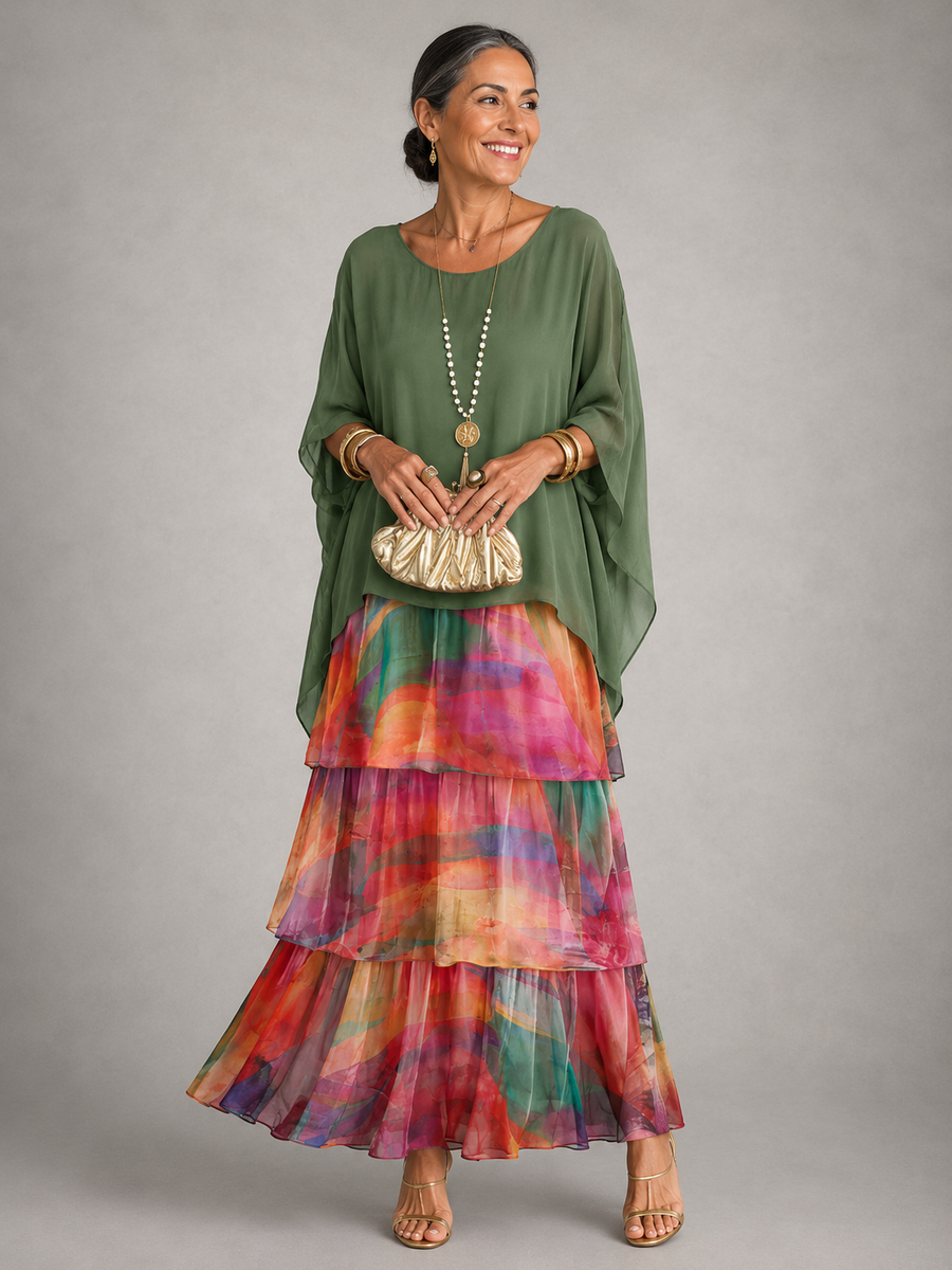 Heaven™ | Elegant Flowing Tummy Flattering Maxi Dress