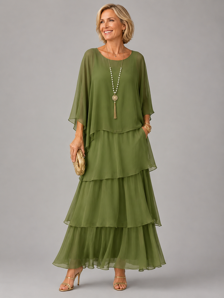 Heaven™ | Elegant Flowing Tummy Flattering Maxi Dress